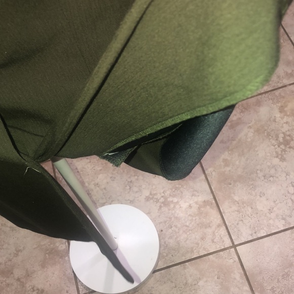 Long Green Button Down Vest - size 14 - Picture 5 of 6